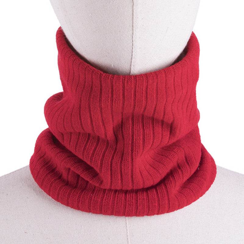 Hooded Knitted Scarf For Men And Women To Keep Warm And All-match Woolen Scarf - Mubimart