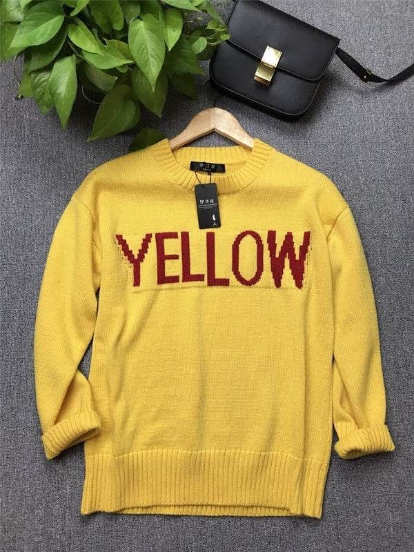 Jacquard pullover sweater - Mubimart