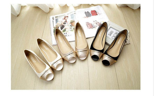 Designer ladies summer shoes women flats big size 34-43 new arrival bling leather shoes zapatillas mujer - Mubimart