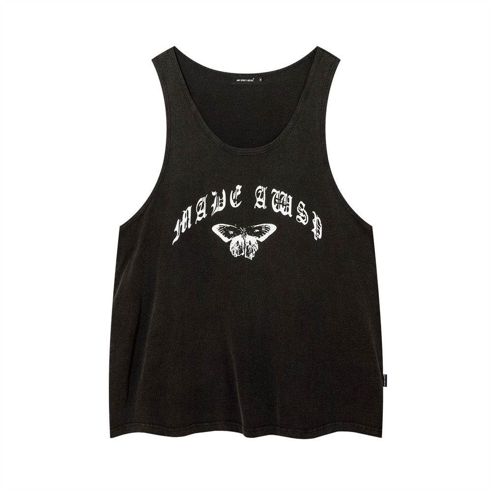 Abstract Butterfly Sports Undershirt Waistcoat T-shirt For Men - Mubimart