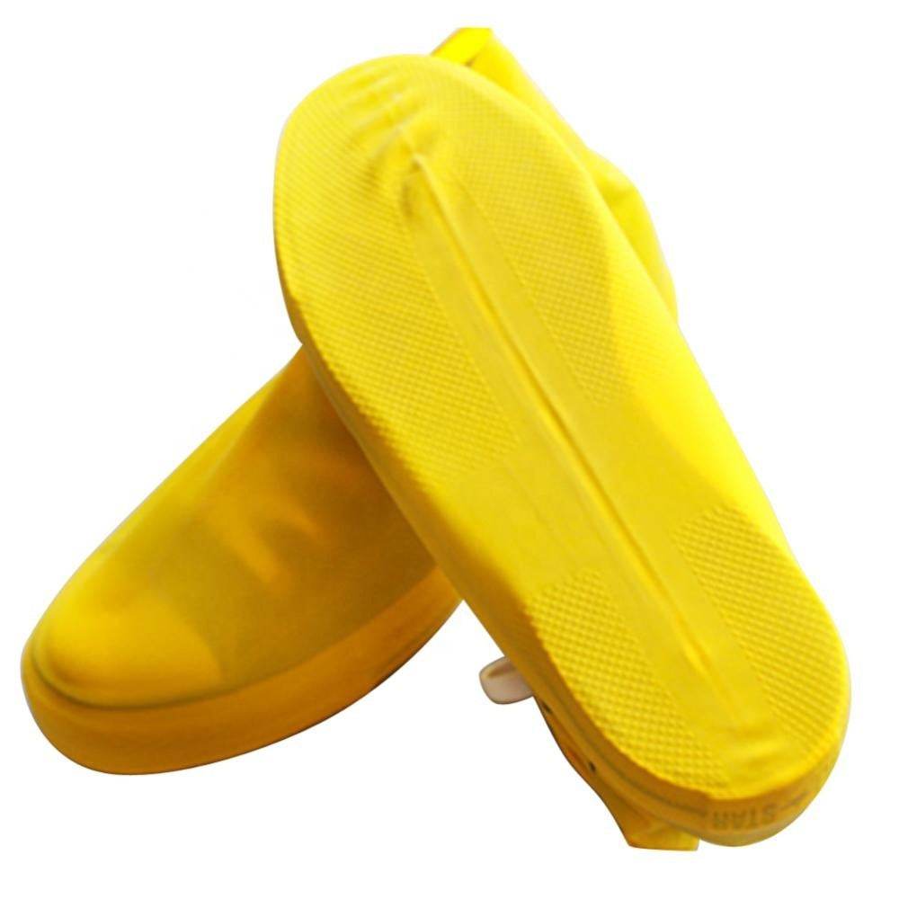 Men and women hiking slip wearable easy to carry silicone rain boots - Mubimart