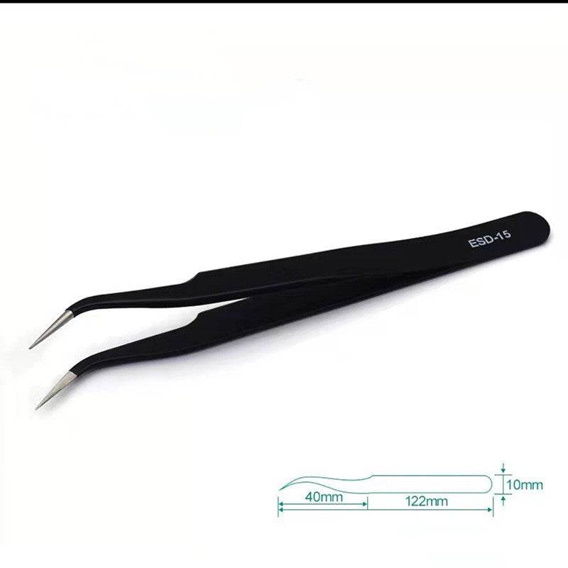 Stainless Steel Antistatic Pointed Tweezers - Mubimart