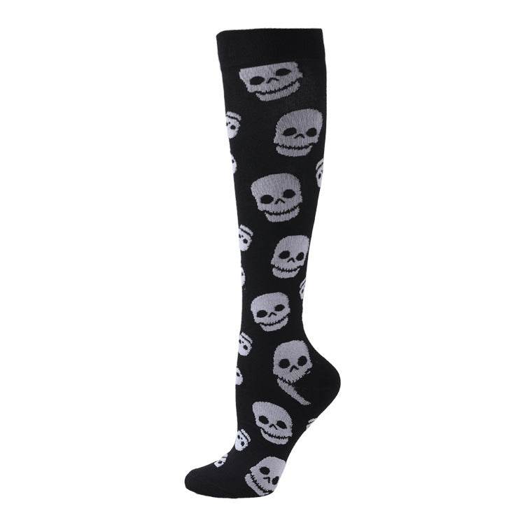 Sports Compression Socks Pattern Stretch Stockings - Mubimart