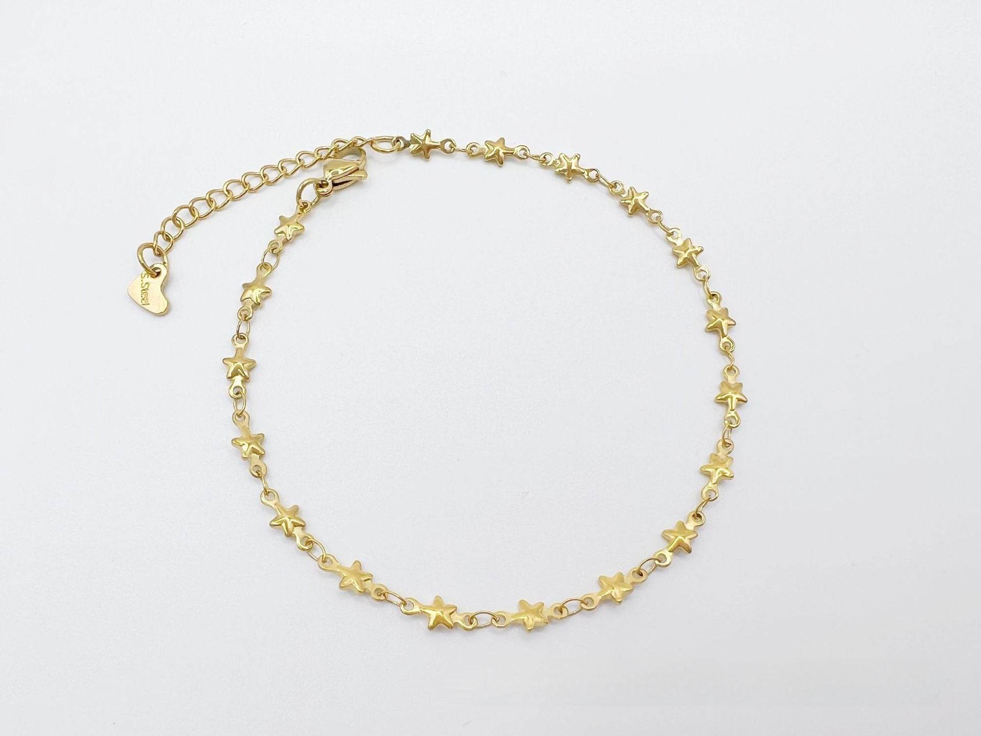 Simple Niche European And American Style Stainless Steel Anklets - Mubimart