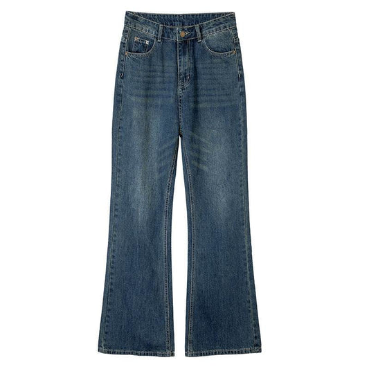 Fashionable American Retro Flared Jeans For Women - Mubimart