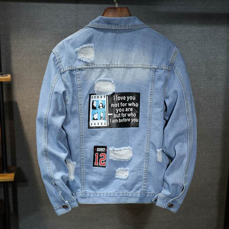 Men's denim jacket - Mubimart