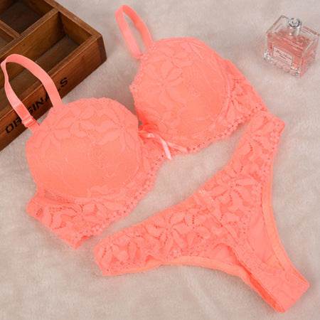 Lace Thong Set - Mubimart