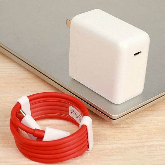 65W Fast Charge Warp Flash 1-9pro Charger Head 1-8t Phone Dual Type-c Data Cable - Mubimart