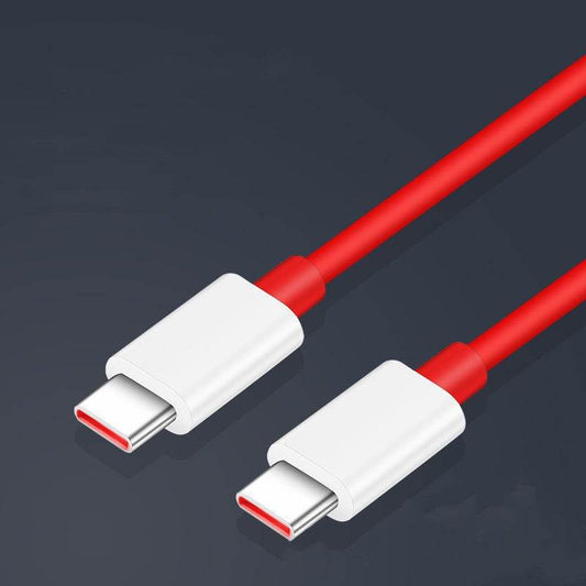 65W Fast Charge Warp Flash 1-9pro Charger Head 1-8t Phone Dual Type-c Data Cable - Mubimart