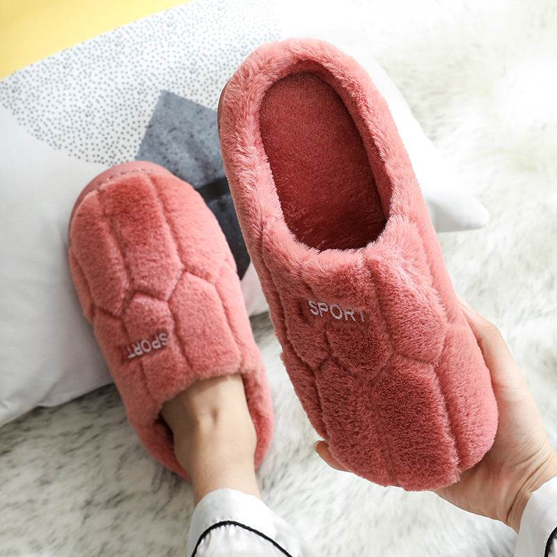 Unisex Slippers Cozy Plush House Slippers Warm Winter Slippers Indoor - Mubimart