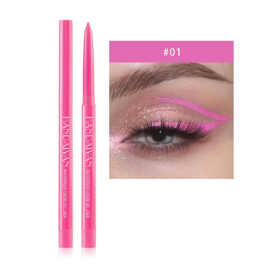 20 Color Cat Eye Makeup Waterproof Neon Colorful Liquid Eyeliner Pen Make Up Comestics Long-lasting Black Eye Liner Pencil - Mubimart