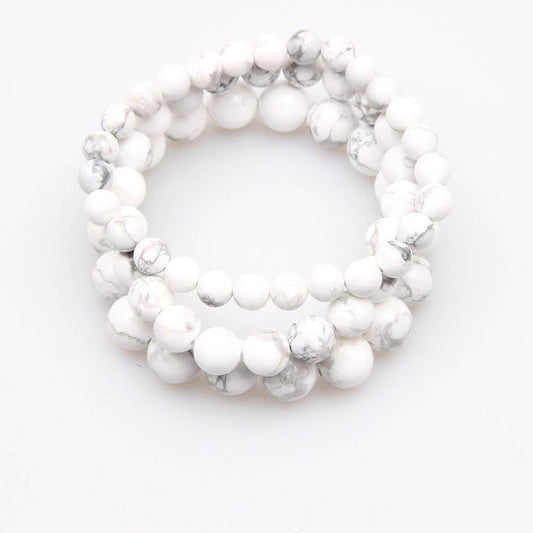 Handmade Crystal Gemstone Elastic Bracelet Energy - Mubimart
