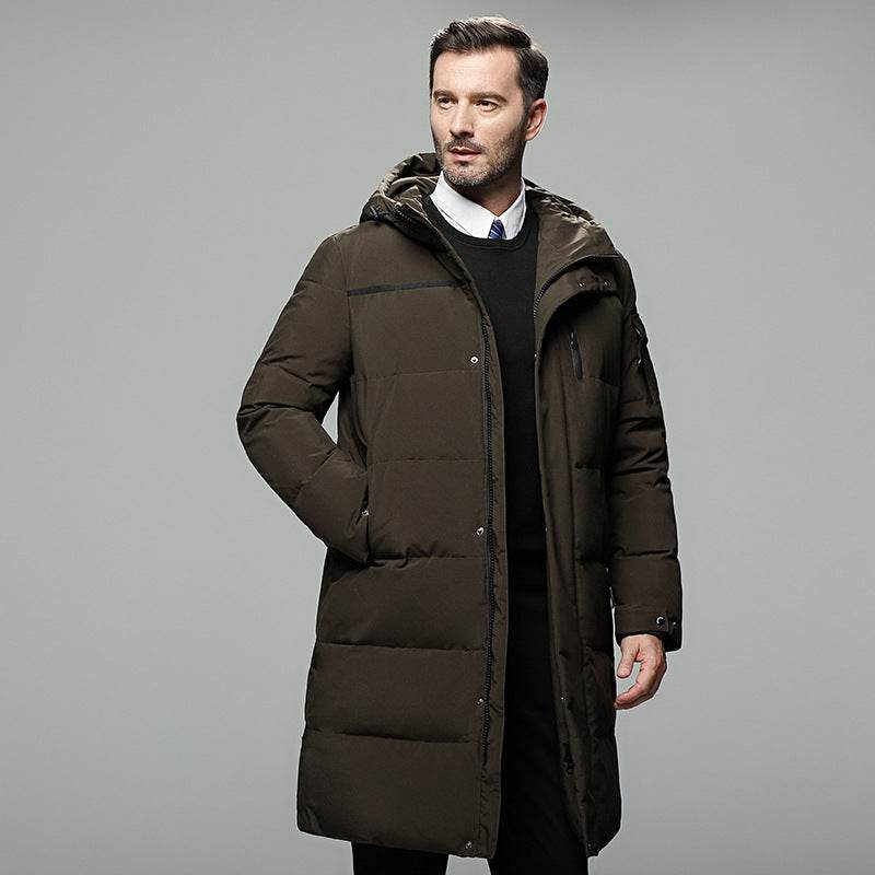 Long padded down jacket for men - Mubimart