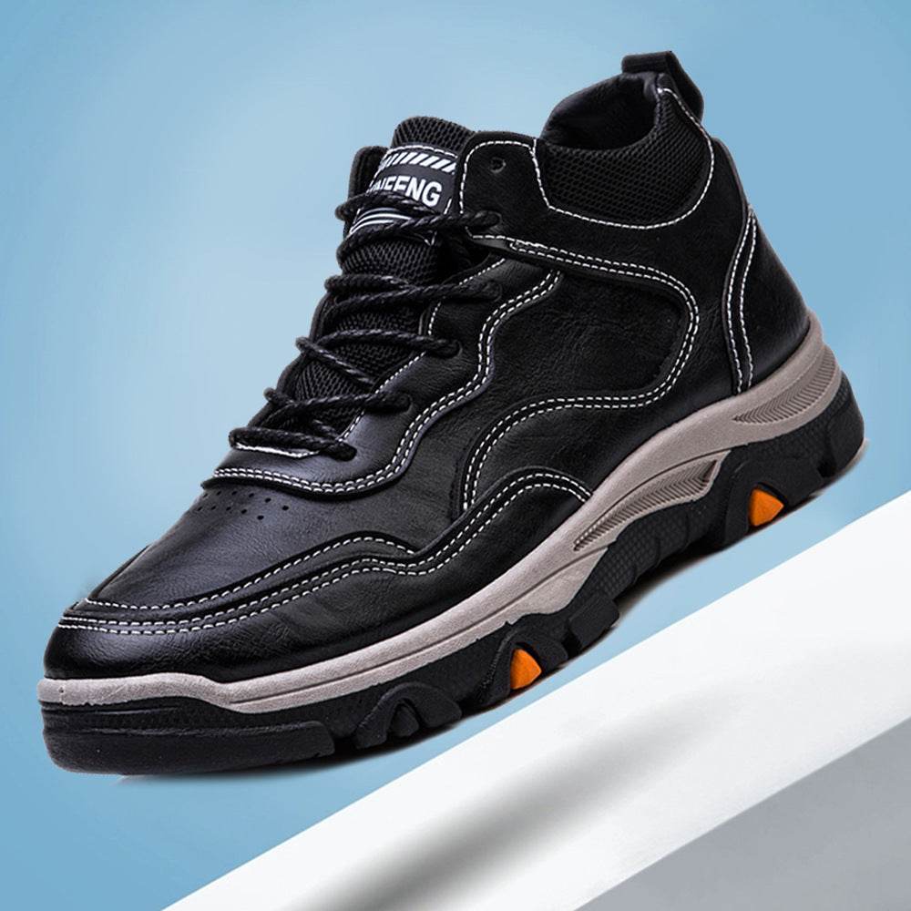 Men Boots Winter Warm Shoes Outdoor Walking Ankle Boots - Mubimart