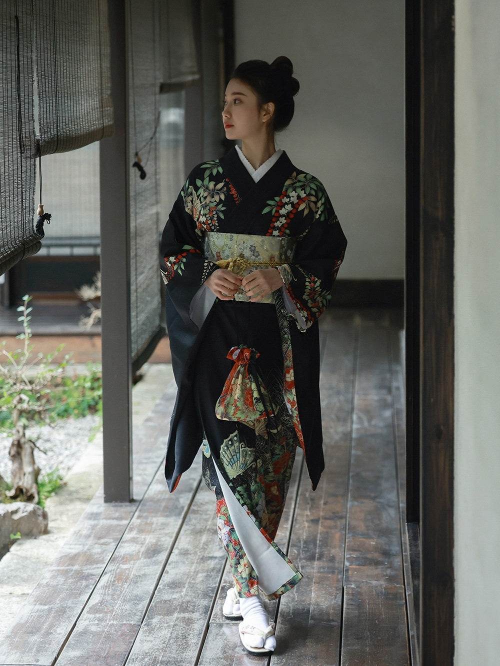Japanese Modified Kimono Women's Formal Traditional Dress - Mubimart