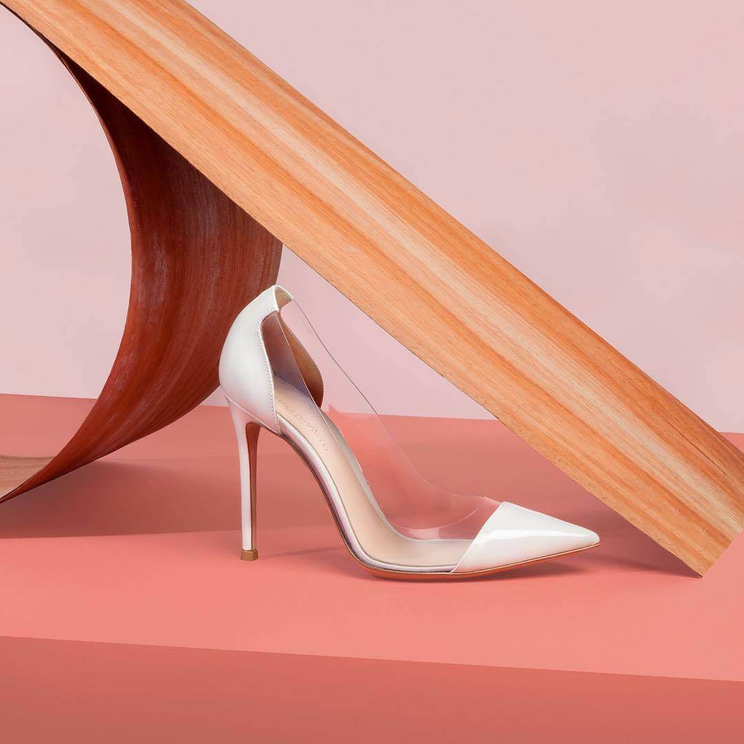 Black High-heeled Shoes Women Stilettos Transparent Nude Color - Mubimart