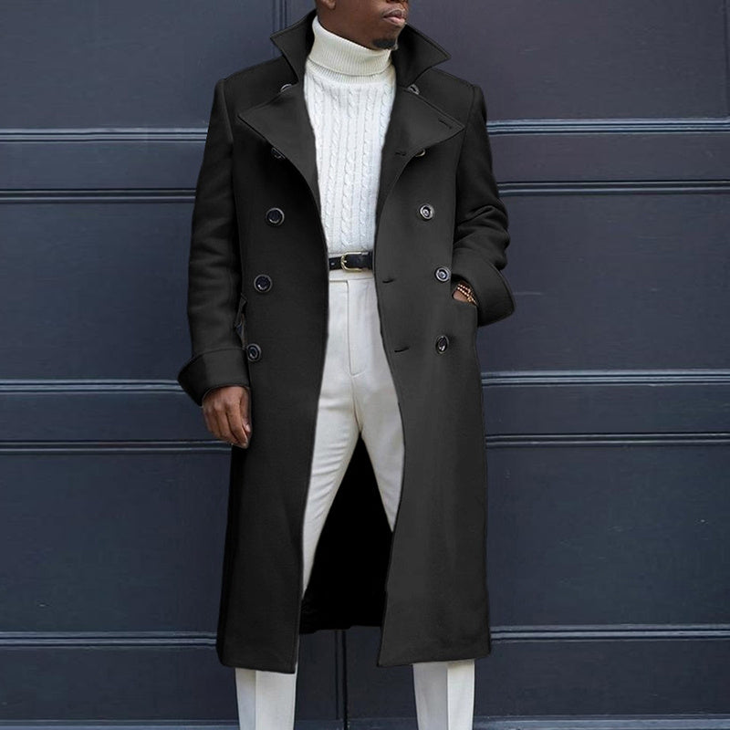 British Loose Coat Mid-Length Trench Coat