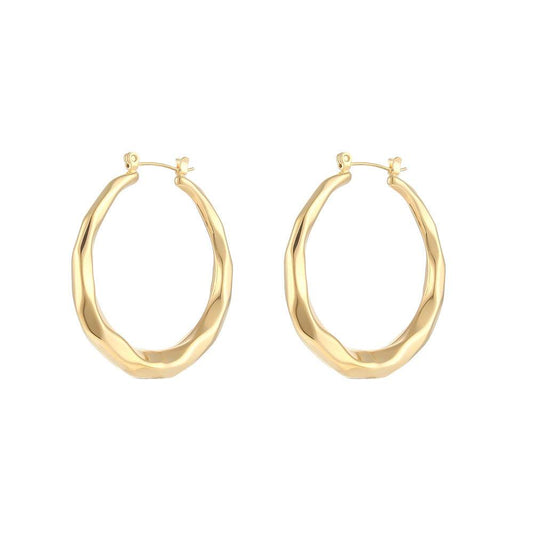 Aire Hoop Earrings - Mubimart
