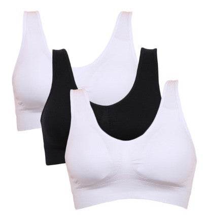 Seamless Push Up Bra 3 Pcs Set - Mubimart