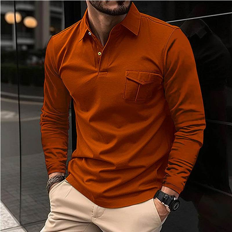 Casual Polo Collar Sports Polo Shirt - Mubimart