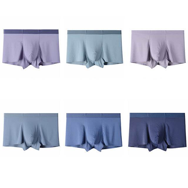 New Modal Men's Underwear Seamless Ultra-thin Breathable Boxers Youth Boxers - Mubimart