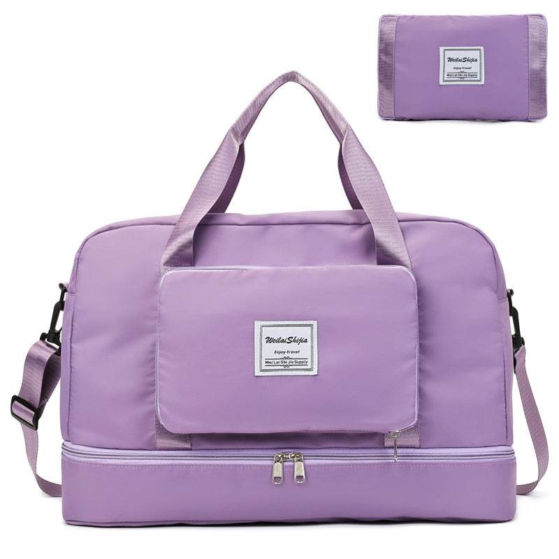 Foldable Travel Duffel Bags Sports Gym Tote Bag Women - Mubimart