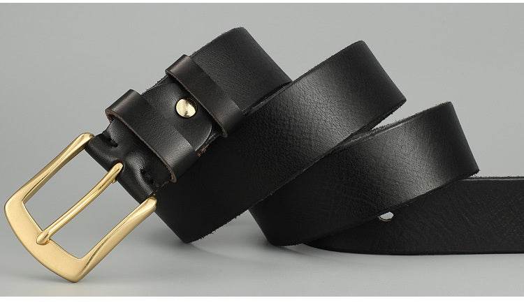 Handmade Casual Trend Men's Belts Cowhide - Mubimart