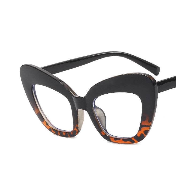 Ladies Fashion Cat Eye Sunglasses Personality Versatile Fashion Glasses Frames - Mubimart