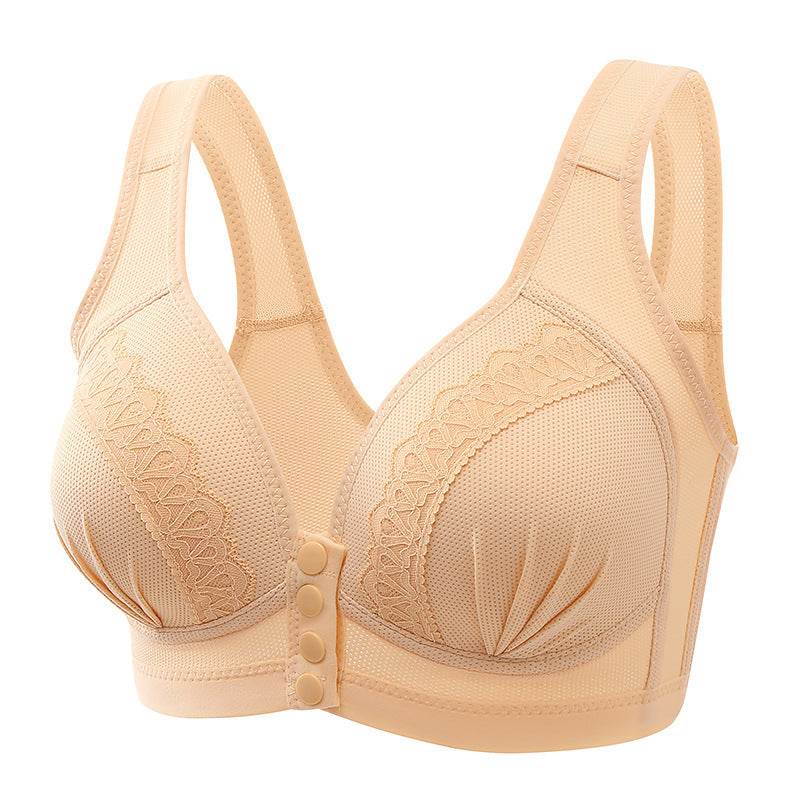 Bras For Women Front Closure Button Bra Wireless Bralette Push Up Brassiere Bra Tube Top Vest Underwear - Mubimart