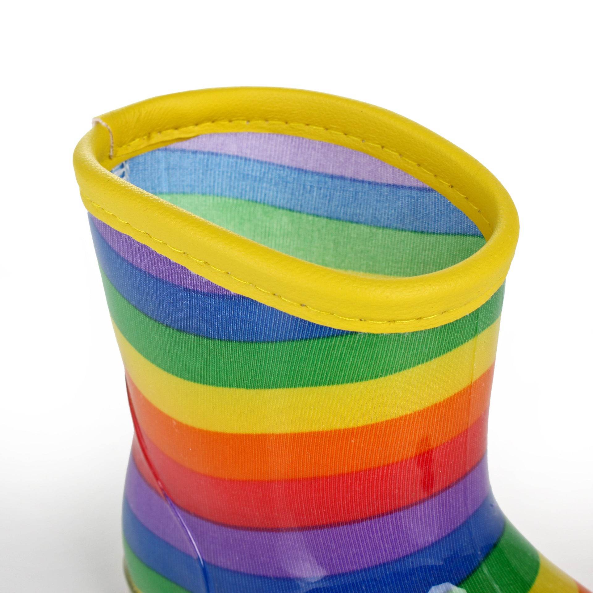 Crystal Jelly Rain Boots Cartoon Rainbow Rain Shoes Japanese Boys And Girls Rain Boots - Mubimart