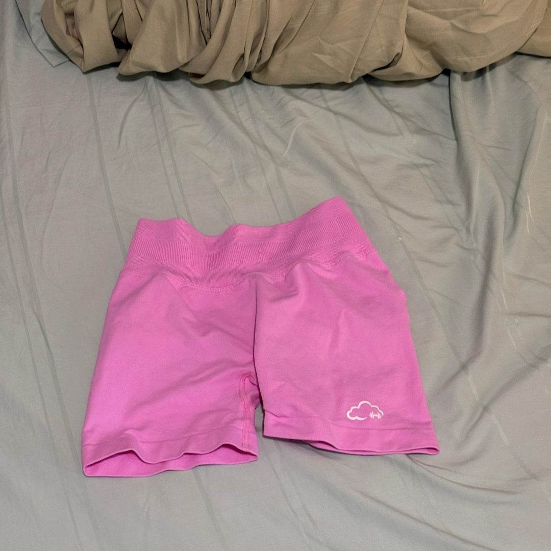 Cloud Activewear - Seamless Shorts Blue Pink - Mubimart