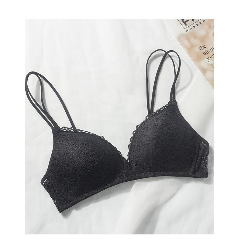 Cutout Lightweight Unwired Push Up Bra - Mubimart -  