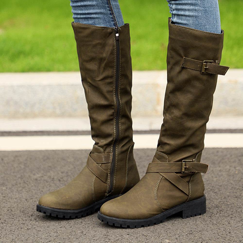 Large size women's boots over the knee boots - Mubimart