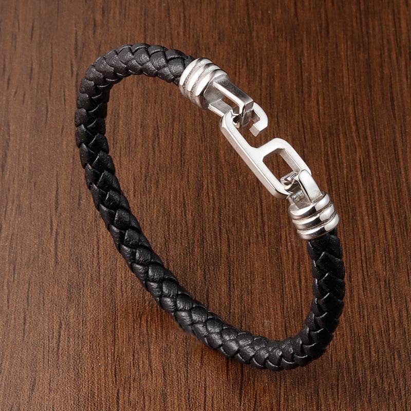 Fashion Personality Leather Bracelet Men - Mubimart