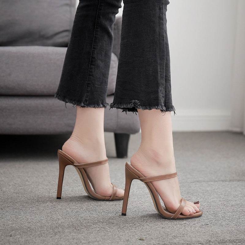 Stiletto sandals women high heels - Mubimart
