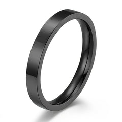 3mm Stainless Steel Stackable Ring Plain Wedding Band for Women Men