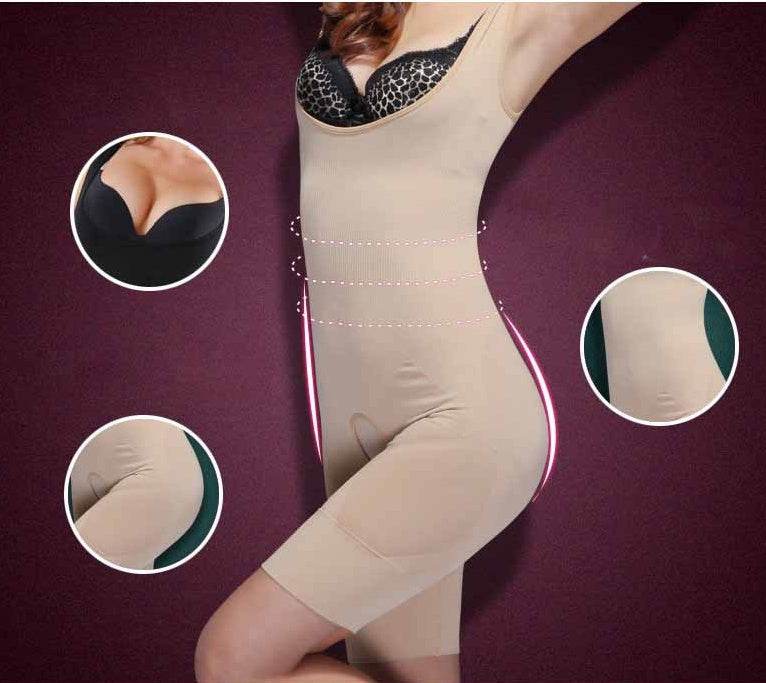 Women Body Shaper Slimming Underwear Vest Bodysuits Shapewear Tummy Control Underbust - Mubimart