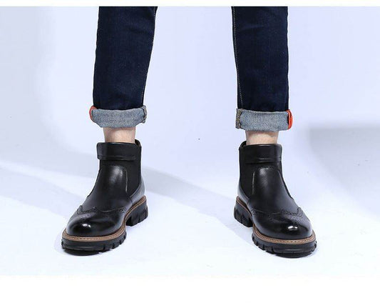 Martin boots platform boots retro ankle boots - Mubimart