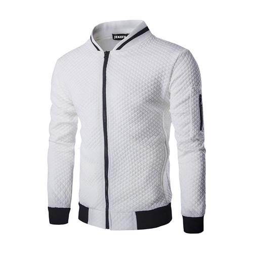Zipper Design Mens Jacket - Mubimart