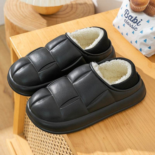 EVA House Shoes Indoor Fuzzy Fluffy Slippers Winter Plush Shoes - Mubimart