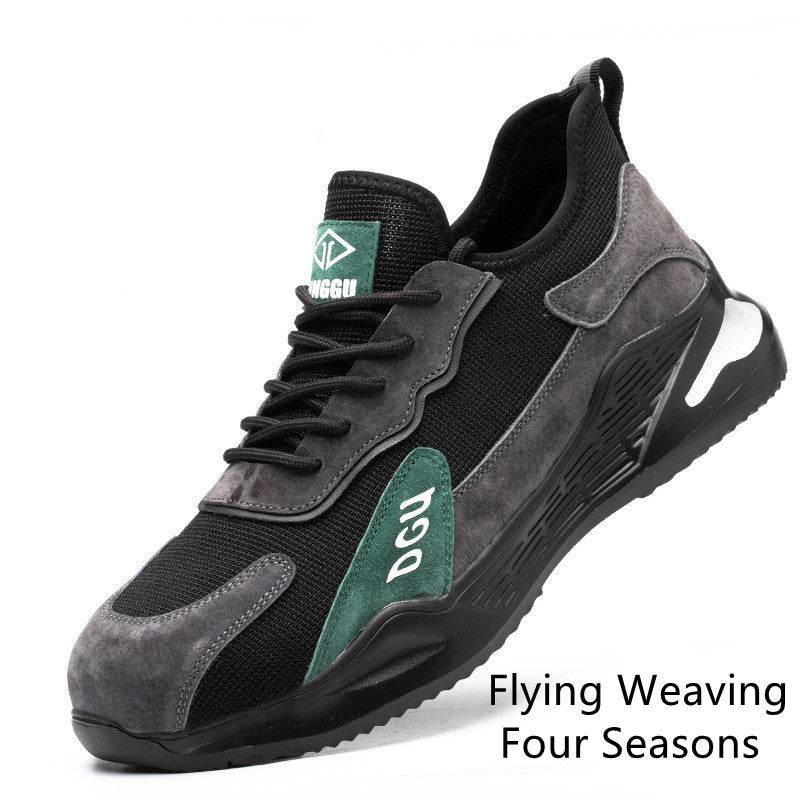 Men's Safety Shoes Anti-smashing And Anti-piercing Steel Toe - Mubimart
