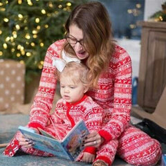 Christmas Parent-child Printed Loungewear Pajamas Set - Mubimart -  