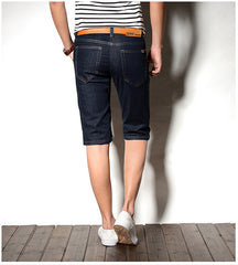 Denim shorts heren recht los