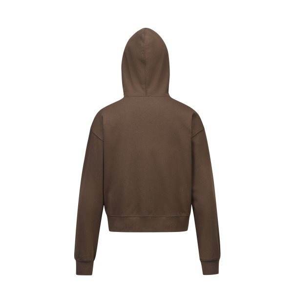 Solid Color BASIC 350g Terry Zipper Hoodie Sweater - Mubimart