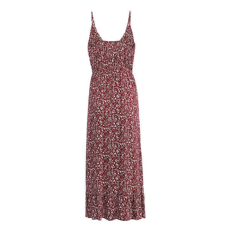 Bow floral camisole dress - Mubimart