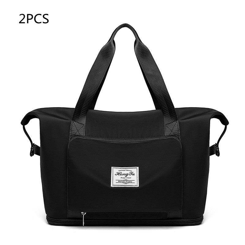 Foldable Large Capacity Women Gym Bags Shoulder Bag Women Training Travel Handle Handbag Yoga Sport Crossbody Tote Bag Women - Mubimart