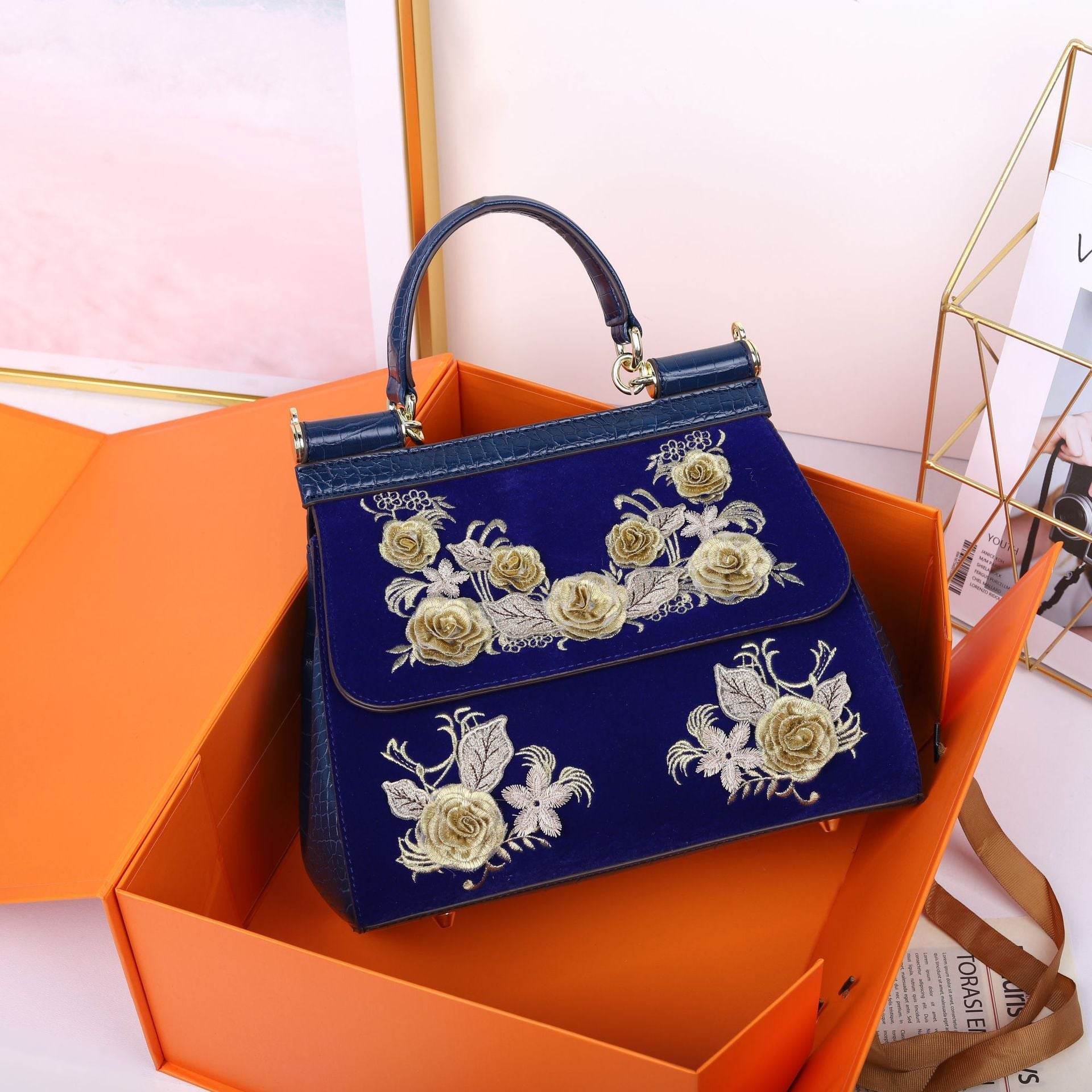 Unique Design Hand For Women Designer Flower Ladies Bag - Mubimart