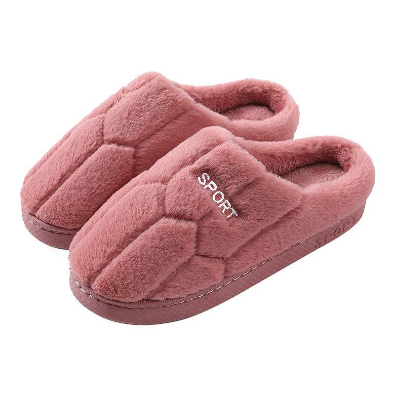 Unisex Slippers Cozy Plush House Slippers Warm Winter Slippers Indoor - Mubimart