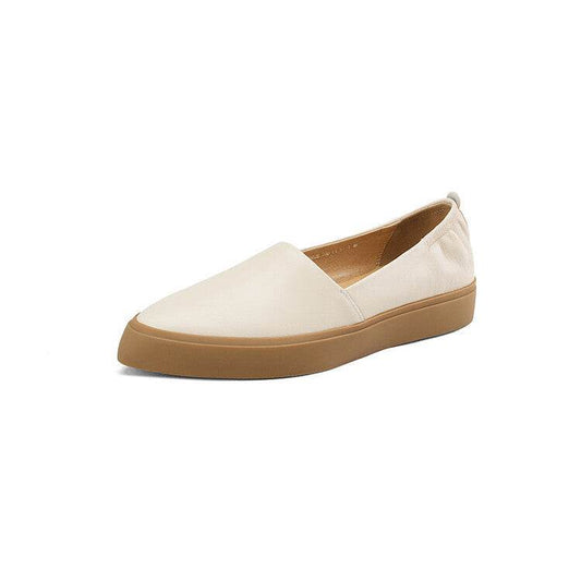 Flat Pointed Toe Pumps Female Platform Loafers - Mubimart