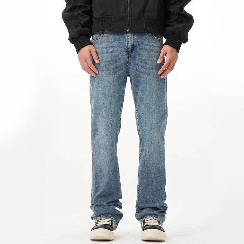 Fashion Personality Straight Fit Jeans Men - Mubimart